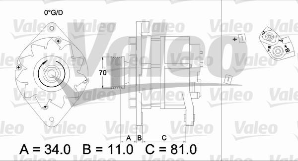 Valeo 436302 - Генератор vvparts.bg