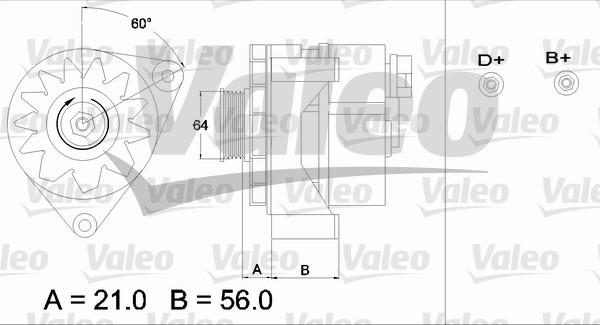 Valeo 436311 - Генератор vvparts.bg