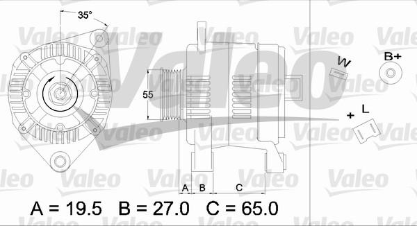 Valeo 436384 - Генератор vvparts.bg