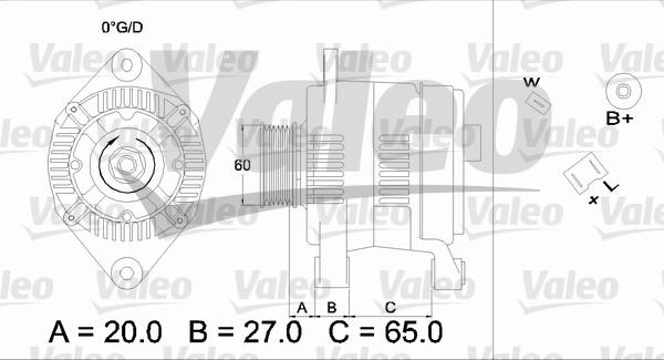 Valeo 436382 - Генератор vvparts.bg