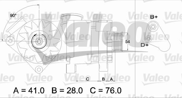 Valeo 436334 - Генератор vvparts.bg