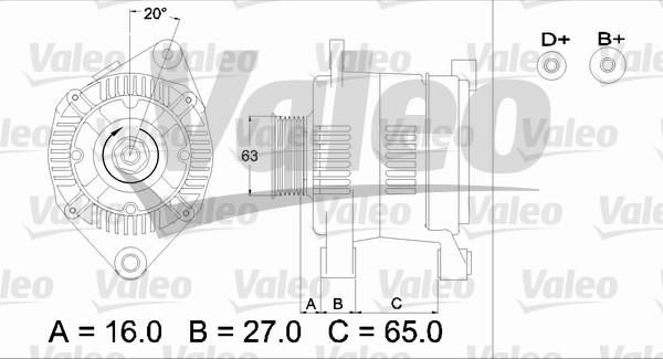 Valeo 436336 - Генератор vvparts.bg