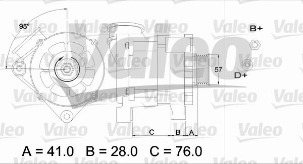 Valeo 436333 - Генератор vvparts.bg