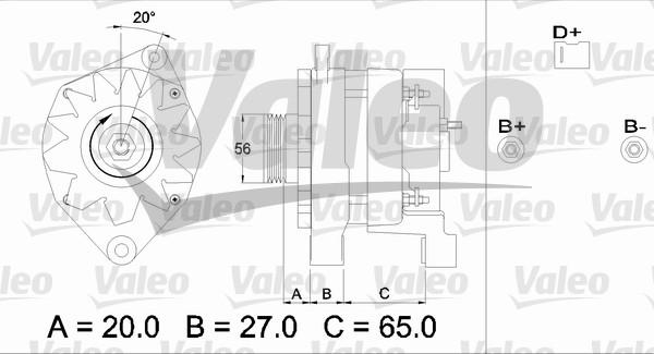 Valeo 436322 - Генератор vvparts.bg