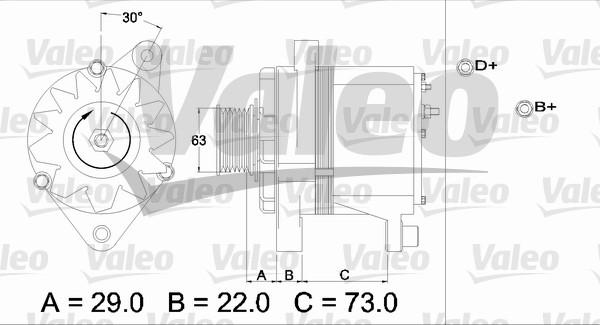 Valeo 436244 - Генератор vvparts.bg