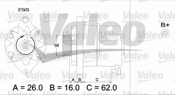 Valeo 436243 - Генератор vvparts.bg