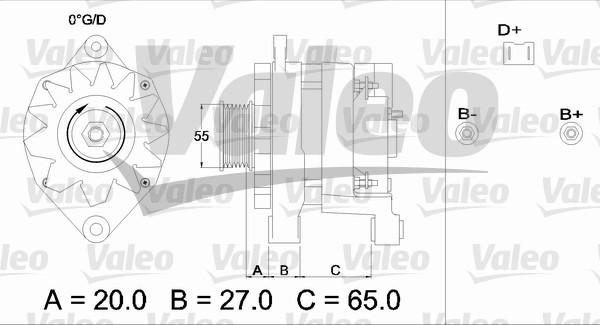 Valeo 436254 - Генератор vvparts.bg