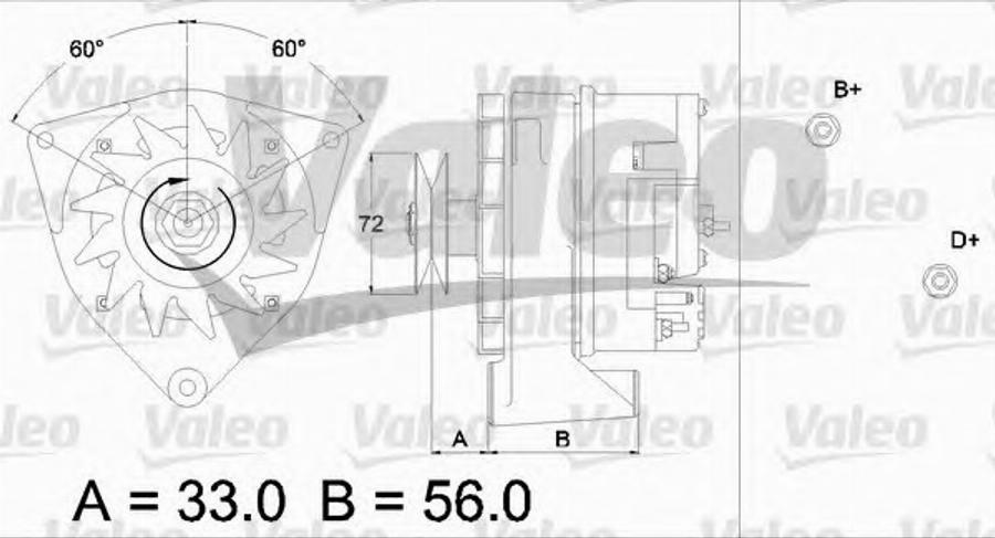 Valeo 436 266 - Генератор vvparts.bg