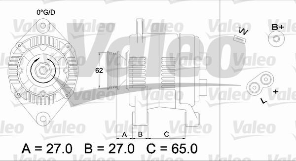 Valeo 436280 - Генератор vvparts.bg