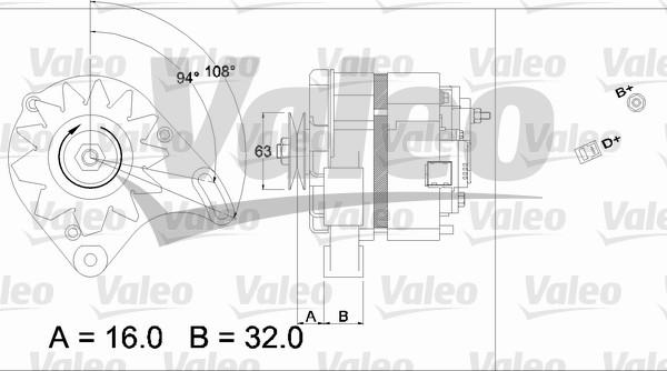 Valeo 436230 - Генератор vvparts.bg