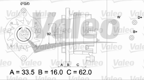 Valeo 436237 - Генератор vvparts.bg