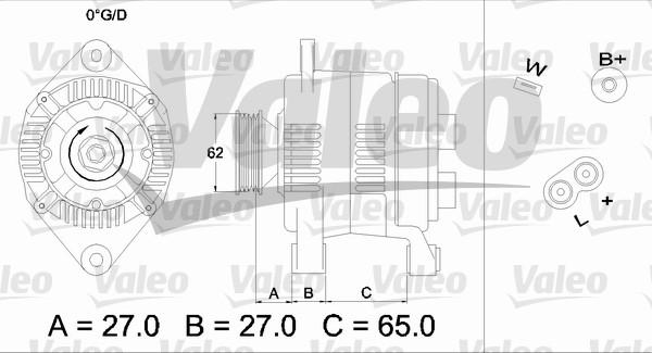 Valeo 436279 - Генератор vvparts.bg