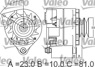 Valeo 436273 - Генератор vvparts.bg