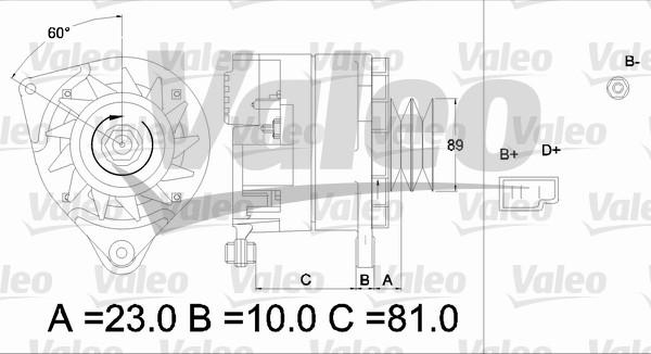 Valeo 436273 - Генератор vvparts.bg