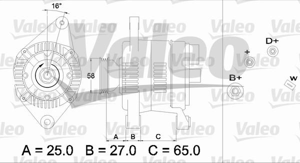 Valeo 436277 - Генератор vvparts.bg