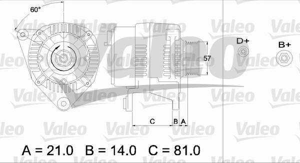 Valeo 436744 - Генератор vvparts.bg