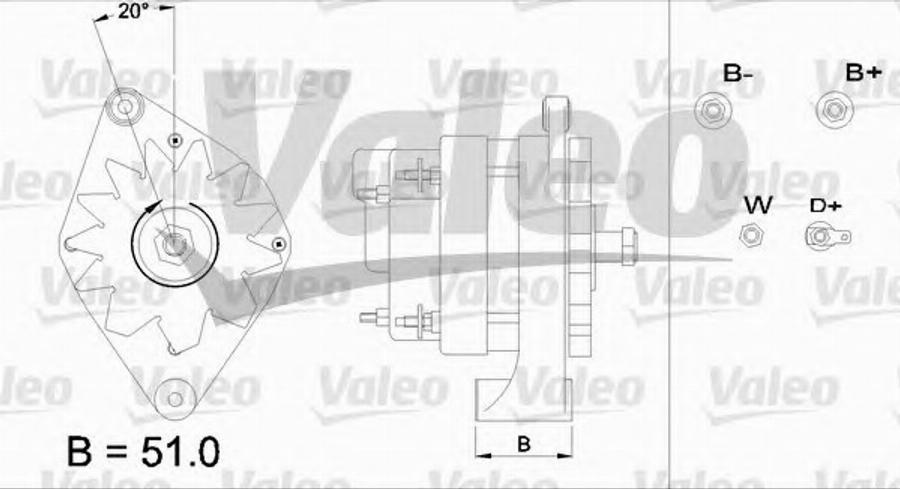 Valeo 436703 - Генератор vvparts.bg