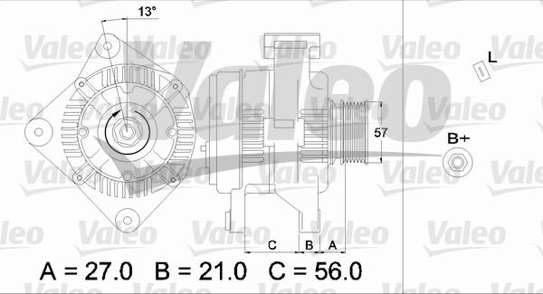 Valeo 436702 - Генератор vvparts.bg