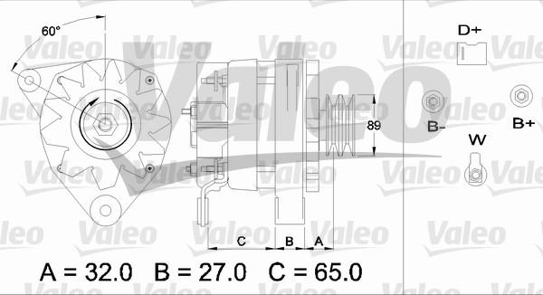 Valeo 436715 - Генератор vvparts.bg