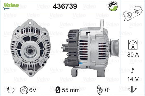 Valeo 436739 - Генератор vvparts.bg