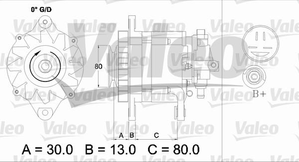 Valeo 436725 - Генератор vvparts.bg