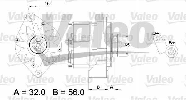 Valeo 436726 - Генератор vvparts.bg