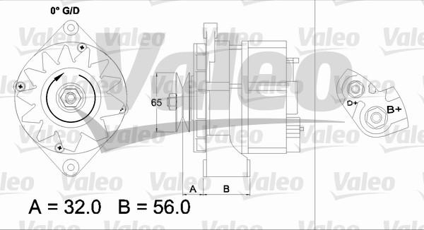 Valeo 436727 - Генератор vvparts.bg