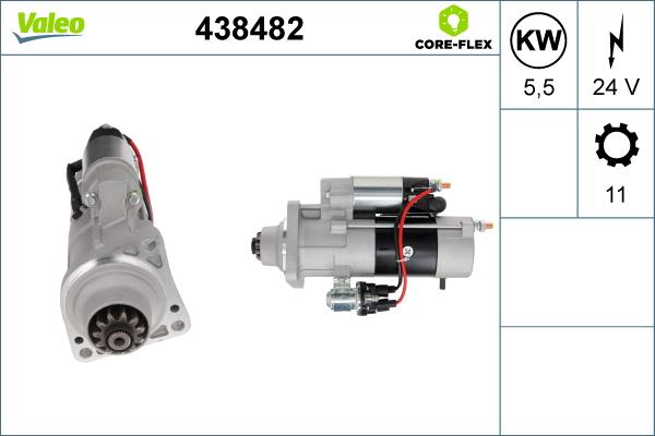 Valeo 438482 - Стартер vvparts.bg