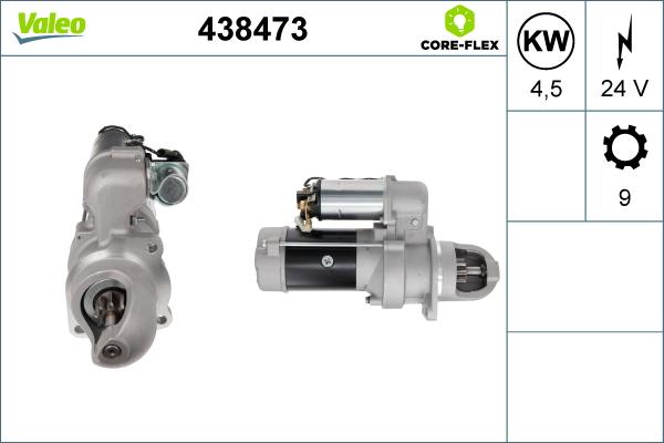 Valeo 438473 - Стартер vvparts.bg