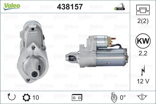 Valeo 438157 - Стартер vvparts.bg