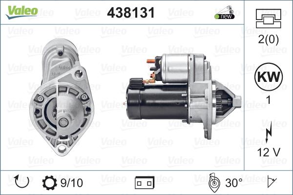 Valeo 438131 - Стартер vvparts.bg