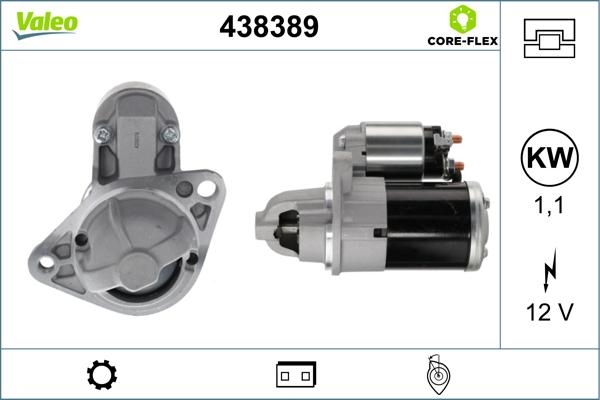 Valeo 438389 - Стартер vvparts.bg