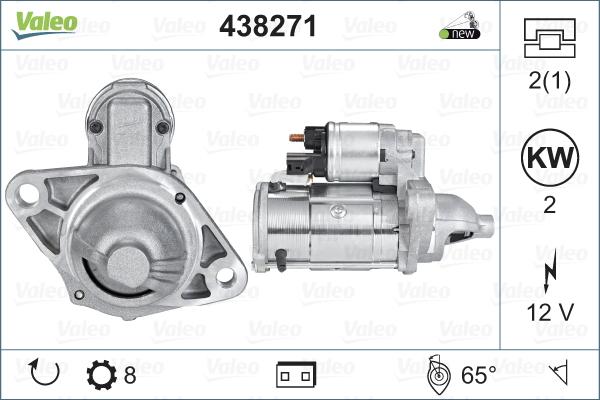 Valeo 438271 - Стартер vvparts.bg