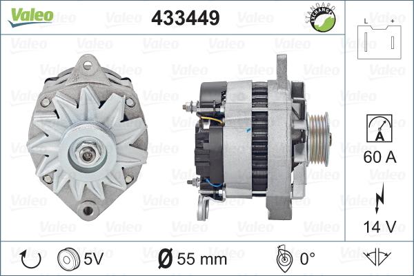 Valeo 433449 - Генератор vvparts.bg