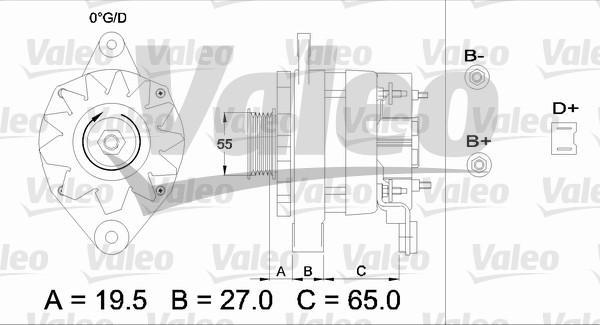 Valeo 433444 - Генератор vvparts.bg