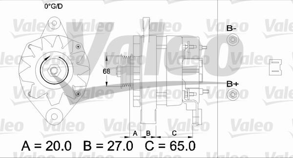 Valeo 433445 - Генератор vvparts.bg