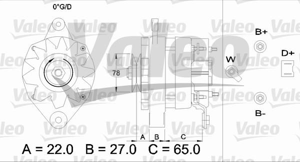 Valeo 433451 - Генератор vvparts.bg