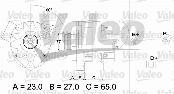 Valeo 433452 - Генератор vvparts.bg