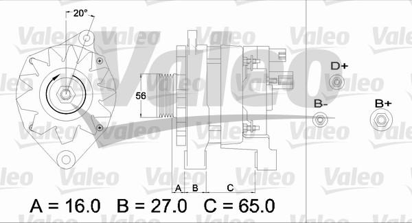 Valeo 433468 - Генератор vvparts.bg