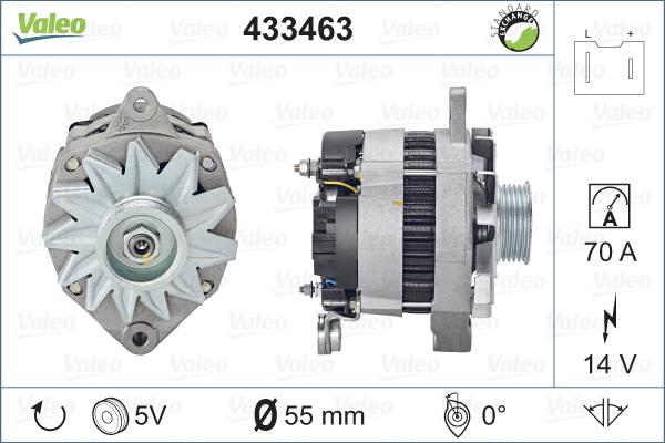 Valeo 433463 - Генератор vvparts.bg