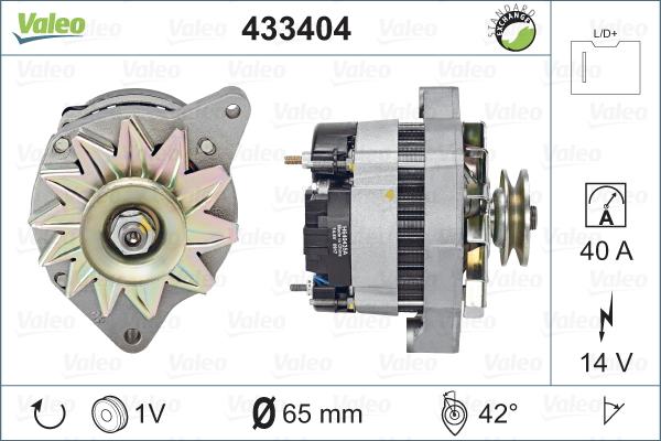 Valeo 433404 - Генератор vvparts.bg