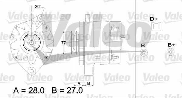 Valeo 433407 - Генератор vvparts.bg