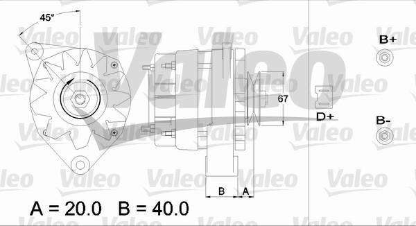 Valeo 433416 - Генератор vvparts.bg