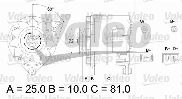 Valeo 433486 - Генератор vvparts.bg