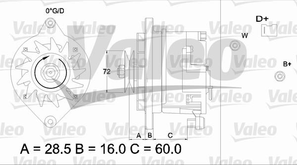 Valeo 433483 - Генератор vvparts.bg