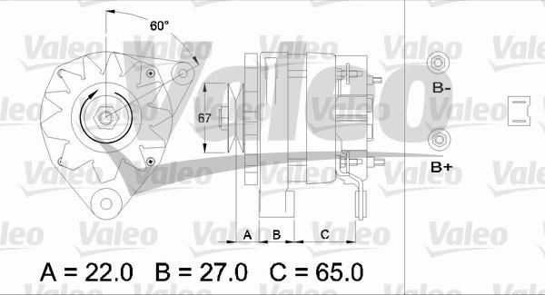 Valeo 433430 - Генератор vvparts.bg