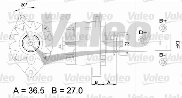 Valeo 433395 - Генератор vvparts.bg