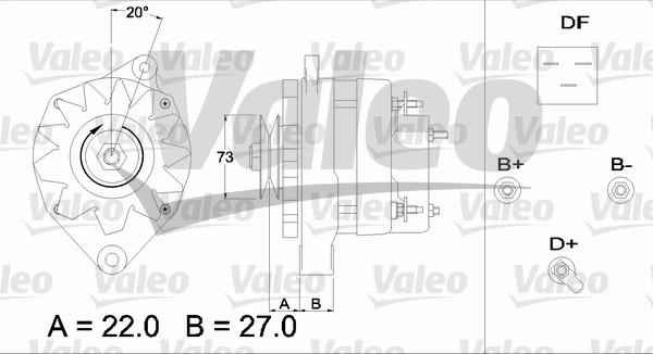 Valeo 433392 - Генератор vvparts.bg