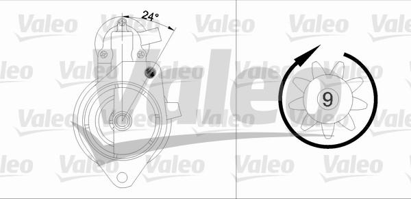 Valeo 433344 - Стартер vvparts.bg