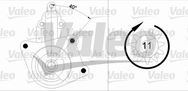 Valeo 433343 - Стартер vvparts.bg